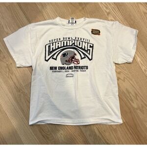 New England Patriots Super Bowl XXXVIII Champions Shirt NFL Stadium Collection L